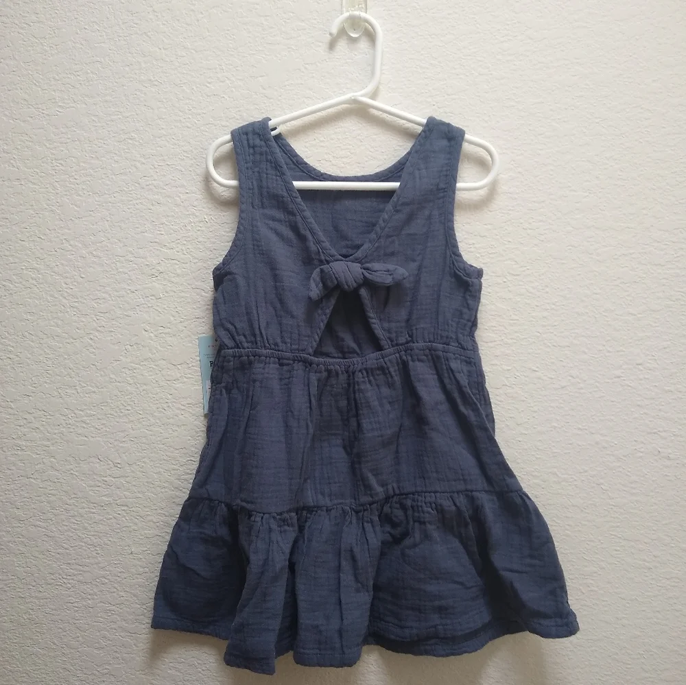 Cat & Jack Girls Sleeveless Gauze Dress 4t - Picture 2 of 4